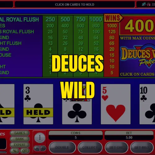 deuces wild video poker