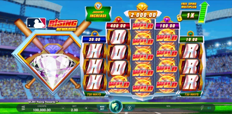 rising rewards - exkluzívne sloty