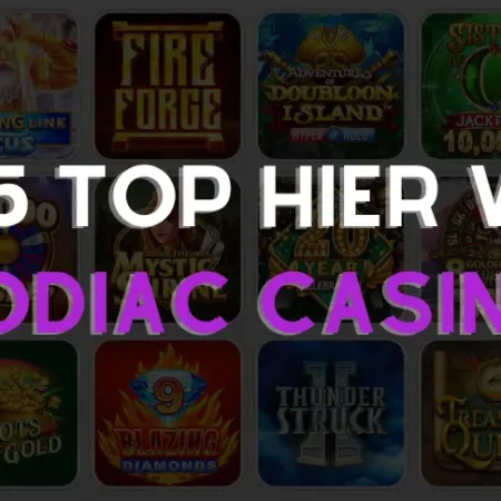 5 TOP hier v Zodiac Casino za december 2025
