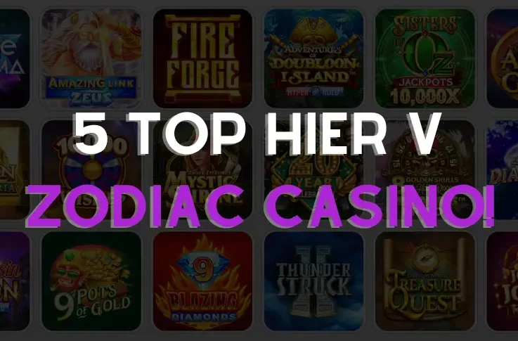 5 TOP hier v Zodiac Casino za december 2025