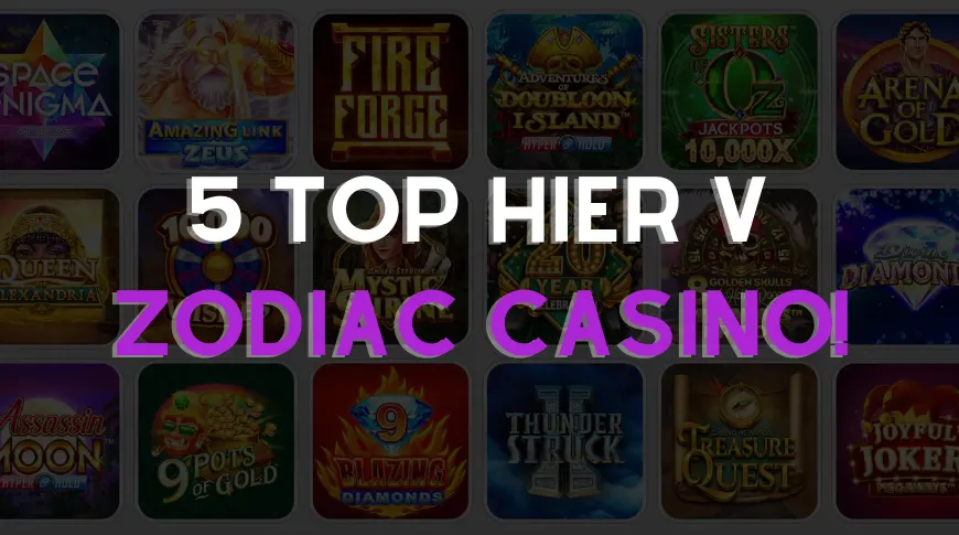 5 top hier v zodiac casino tento mesiac